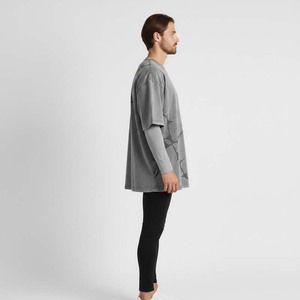 T-shirt col rond surdimensionné 100 % coton respirant pour homme, imprimé devant, style hip-hop décontracté, manches courtes, vente en gros - Product Image 3