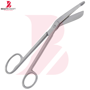 Ciseaux à pansements à anneau unique, en acier inoxydable chirurgical de haute qualité, pour EMT, coupe manuelle de pansements chirurgicaux, usage hospitalier et premiers secours - Product Image 5