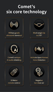 <span class=keywords><strong>Bloqueador</strong></span> de Grabación Ultrasónico Portátil con Control Remoto para Conversaciones Seguras - Product Image 5