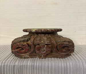 Candelabro Decorativo de Madera para Mesa, Pieza de Mueble con Detalles en Madera, Base de Madera Sólida para Decoración de Interiores del Hogar - Product Image 6