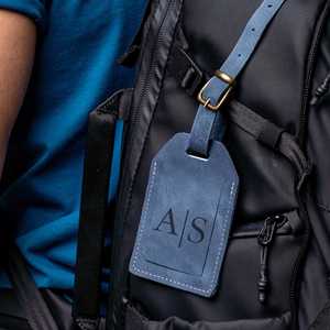 Etiquetas de Equipaje de Cuero Genuino con Logotipo Personalizado, Etiquetas de Viaje con Solapa de Privacidad, Etiquetas de Lujo para Maletas, Venta al Por Mayor LMP-0275 - Product Image 3