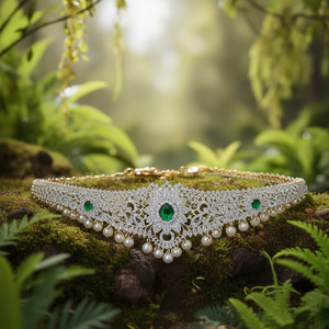 Emerald Zircon Bridal Waist Belt-Fashion Body Chain - Product Image 3