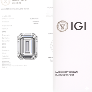 เพชรบลูสดใสที่เพาะเลี้ยงในห้องปฏิบัติการ ได้รับการรับรองจาก IGI เพชร CVD รูปทรงแฟนซี ยั่งยืนได้ เหมาะสำหรับเครื่องประดับหรูหรา - Product Image 2