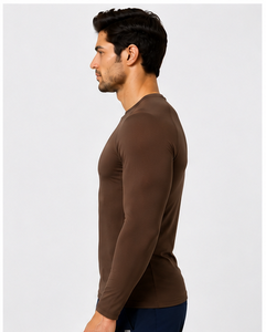 Nouvelle Arrivée - Sous-Blouse Médicale Homme à Manches Longues Respirante Séchage Rapide Coupe Ajustée Col Rond pour Hôpital - Product Image 3