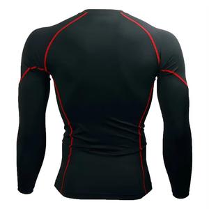 Rashguard de BJJ Negro sin Gi, de Manga Larga, Transpirable, Anti-UV, de Secado Rápido, con Diseño de Logotipo Personalizado OEM, Novedad 2026, Venta al por Mayor - Product Image 6