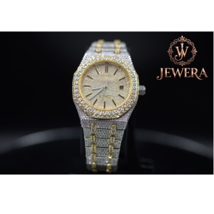 Mossinate Stainless Steel Silver Diamond <b>Watch</b> Timeless Elegant <b>Watch</b> with Sparkling Diamonds <b>for</b> Both Men and Women - Product Image 1