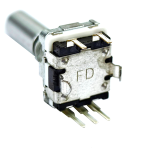 Codificador Rotatorio Industrial FORWARD DC11B de 11 mm, Alta Fiabilidad, Eje Metálico, DC5V, Terminación con Pin para PC, Montaje Vertical - Product Image 4