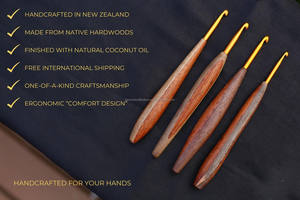 Ganchillo de Madera de la Mejor Calidad, Acabado Liso, Mango Ergonómico para Proyectos de Crochet Cómodos y Prolongados - Product Image 6