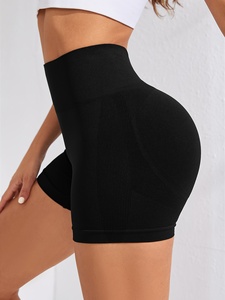 Shorts de Yoga de Cintura Alta para Mujer, Sin Costuras, Suaves y Elásticos, para Gimnasio, Ejercicio y Deportes - Product Image 4