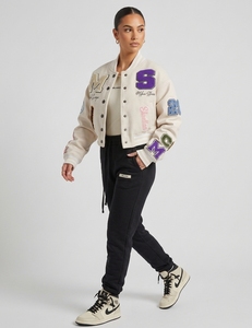Chaqueta Varsity Personalizada al por Mayor para Mujer, Chaqueta Bomber de Béisbol Universitaria de Primera Calidad, Ropa Casual Urbana OEM - Product Image 3