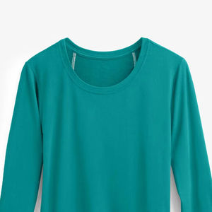 Camiseta de manga larga de chenilla bordada para mujer, estilo médico, para usar bajo uniformes de enfermería - Product Image 4