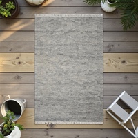 Tapis Kilim en Laine Fait Main Moderne Abstrait Tissage Plat Écologique Convivial pour Animaux Anti-Bactérien Lavable Tapis Naturel
