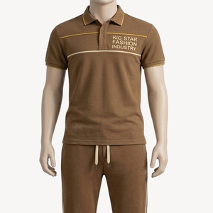 เสื้อเชิ้ตผู้ชาย ผ้าฝ้ายเจอร์ซีย์ 100% คุณภาพสูง ทรงเข้ารูป ลายทางตัดกัน ปักโลโก้ด้านหน้าตามสั่ง สไตล์วินเทจ ระบายอากาศได้ดี - Product Image 6