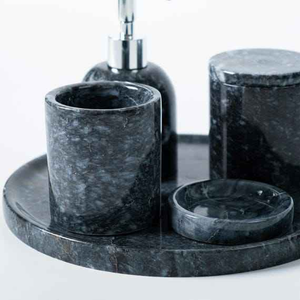 Top Selling Sample Available Resin Solid Material Luxury <b>Bathroom</b> <b>Set</b> 4 Piece Resin <b>Bathroom</b> <b>Accessories</b> <b>Set</b> At Low Price - Product Image 1