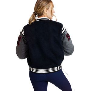 Chaqueta de Lana Personalizada para Mujer, Estilo Urbano, Chaqueta Deportiva de Béisbol a la Moda, Fabricante - Product Image 6