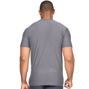 T-shirt en tricot respirant avec logo imprimé numériquement, 100% coton, coupe ample, vêtement décontracté léger, coupe classique pour homme - Product Image 5