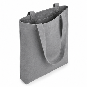 Bolsa de Tela de Algodón Reciclado con Bolsillo Interior, 225 GSM, 38x42x8 cm, Logotipo Personalizado, Promocional, Mayorista, Fabricante, OEM, ODM, B2B - Product Image 5