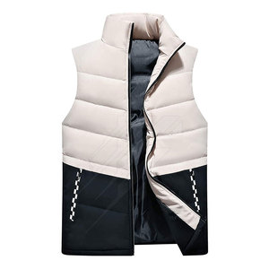 Gilet matelassé chaud pour hommes, veste légère matelassée sans manches pour l'hiver, pour la randonnée en plein air, le camping et les vêtements décontractés - Product Image 1