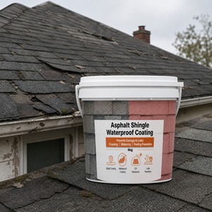 Flexible 1K Crack Repair <b>Waterproof</b> Coating Low VOC For Aged Asphalt Shingle Roof Leak Eco Friendly Surface - Product Image 1
