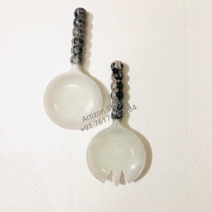 Artizon Studio Customized Size Resin <b>Salad</b> <b>Tools</b> 2-Piece Servers Set High Quality Handmade Polished Finish - Product Image 2