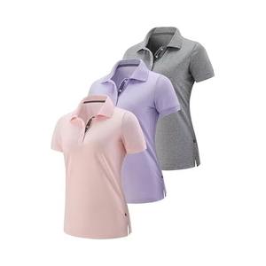 Polo con botones para mujer, Polo cómodo para el día a día para mujer, Polo de malla transpirable para mujer - Product Image 5