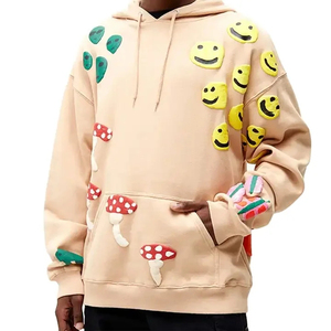 Sweats à capuche imprimés personnalisés pour hommes, collection hiver 2026, 100 % coton de haute qualité, manches longues, tissu chaud, prix abordable - Product Image 4