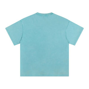 เสื้อยืดผู้ชายผ้าฝ้าย 100% คุณภาพสูง หนัก 250gsm ซักแบบ Snow Washed พิมพ์โลโก้ตามสั่ง ขายส่ง - Product Image 6