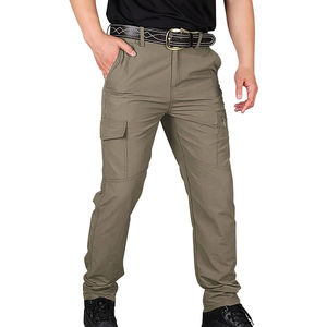 Pantalones Cargo Casuales Impermeables y Transpirables de Lona de Algodón de Peso Medio Personalizados para Hombre, Ropa de Trabajo, Construcción, Seguridad, Aire Libre - Product Image 4