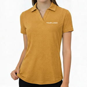 เสื้อโปโลผู้หญิง OEM ผ้าฝ้าย 100% แห้งเร็ว ระบายอากาศดี ดีไซน์เฉพาะ ออกแบบโลโก้ของคุณเอง เสื้อโปโลสตรีทแวร์ 2 สี - Product Image 1