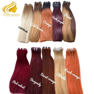 2024 nuevo producto para Genius Weft 100% extensiones de cabello humano Remy Color claro cutícula alineada cabello vietnamita - Product Image 4