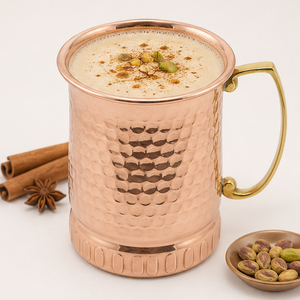 Taza Moscow Mule de Cobre Puro Hecha a Mano, Diseño Martillado de Calibre Grueso, Jarra de Cerveza India Hecha a Mano para Cócteles - Product Image 2