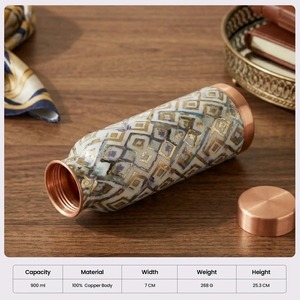 Elegante Botella de Cobre Ecológica de Doble Pared con Diseño Impreso para el Hogar, Viajes y Oficina, Compre Directamente del Proveedor - Product Image 5