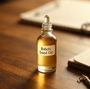 Huile de Babchi biologique Himveda (Psoralea Corylifolia) pressée à froid, 100% pure et naturelle pour les soins de la peau et des cheveux - Product Image 3