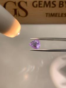 Gema suelta de alejandrita, corte en forma de corazón, azuláceo a púrpura, facetada, piedra de coleccionista rara, joyería fina, cambio de color natural - Product Image 6