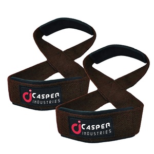 High Quality Weight Lifting Strap Comfortable And Adjustable F8 Straps/Customized Top Selling Figure 8 Straps Padded <b>Str</b>... - Product Image 1