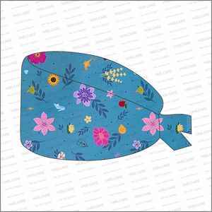 Printed Nurse <b>Caps</b> Cartoon Nursing <b>Scrub</b> <b>Cap</b> Tie Back Medical Surgical Headcover <b>Cap</b> for Nurses Doctors by Vaslcare - Product Image 2