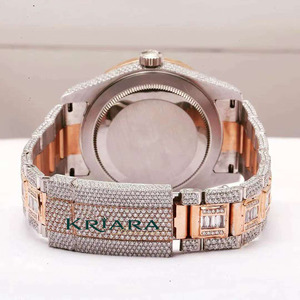 Reloj de Lujo para Mujer, de Acero Inoxidable, con Diamantes, Caja Redonda, Analógico, de Cuarzo, con Indicador de Fecha, Reloj de Moda - Product Image 4
