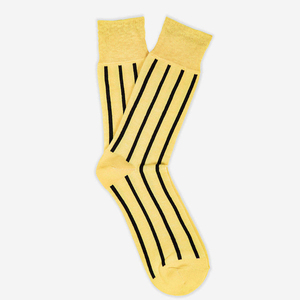 Men's Yellow Striped Ankle <b>Socks</b> Knitted Regular Fit Patterned <b>Sock</b> Design Your Own Custom Men's Casual <b>Socks</b> - Product Image 1