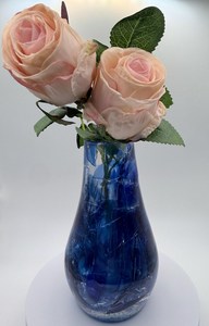 แจกันเรซิ่น Ocean Time Midnight Tide สีฟ้า งานแฮนด์เมด ตกแต่งสไตล์ชายฝั่ง - Product Image 3