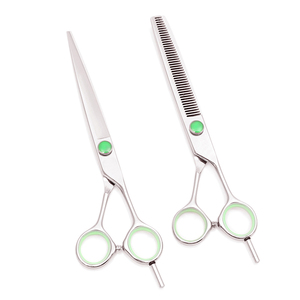 Ciseaux de coiffure professionnels en acier inoxydable, ciseaux de beauté personnalisés pour salon, lame tranchante, ciseaux à effiler - Product Image 5