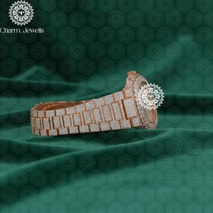 Reloj de Cuarzo Analógico de Lujo Charm_Jewells, con Bisel de Diamantes en Oro Amarillo, para Mujer, 30 mm - Product Image 2