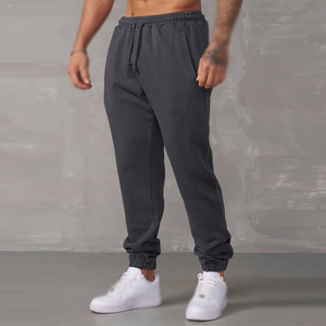 Pantalon de jogging décontracté pour homme en coton écologique bleu sarcelle, style pirate, mi-lourd, avec taille élastique, cordon de serrage et poches latérales - Product Image 4