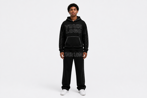 Unisex Sweatsuit Heavyweight Oversized Rhinestone Zip up Hoodie Sets Luxury Rhinestone Women <b>Tracksuit</b> 2 Piece Set For Men - Product Image 5