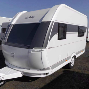Caravana Pequeña ORIGINAL para Viajes, Blanca y Negra, Todoterreno, con Baño - Product Image 1