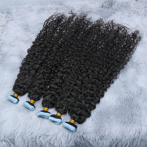 Extensiones de Cabello Natural Rizado con Cinta Adhesiva, 100% Cabello Humano Remy Virgen con Cutícula Alineada, Precio con Descuentos - Product Image 5
