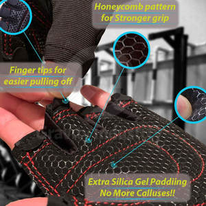 Guantes de Levantamiento de Pesas Duraderos y de Alta Calidad para Entrenamiento en Gimnasio y Fitness - Product Image 5