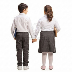 Conjunto de Uniforme Escolar JACOMO APPAREL para Niños con Costuras Resistentes, Camisa Clásica y Pantalón de Algodón - Product Image 2