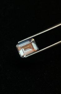 natural faceted <b>rainbow</b> moonstone octagon cut. - Product Image 4