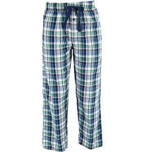 Conjuntos de Pijamas Largos para Hombre a la Moda, Pantalones de Lona de Algodón Suave y Ligero con Cierre de Cordón en la Cintura Alta - Product Image 1