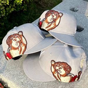 Casquette de baseball unisexe 100 % coton toile, 6 panneaux, logo imprimé par transfert thermique sur le devant, couleur unie, ajustable, effet délavé, pour l'extérieur - Product Image 3